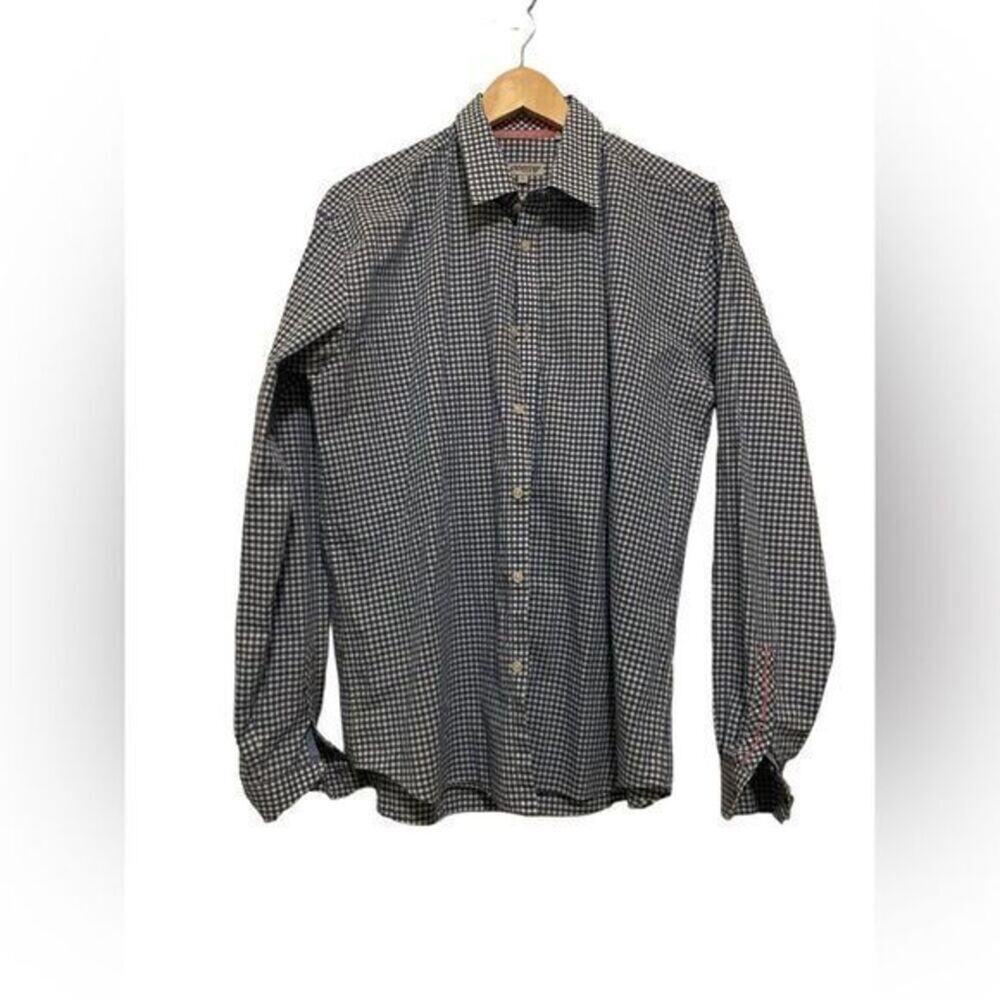 JEREMY ARGYLE NYC button down plaid large shirt